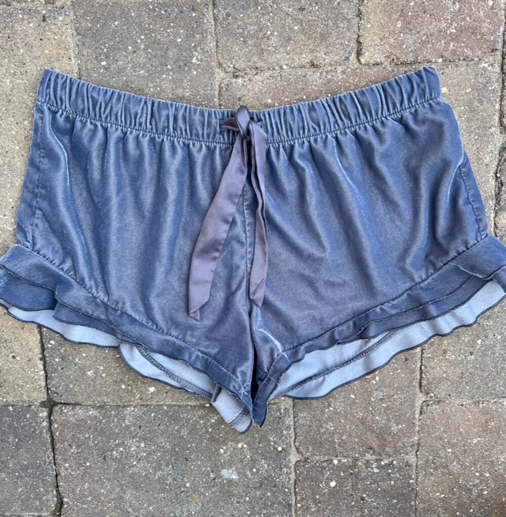 Victoria's Secret gray velour sleep shorts size M